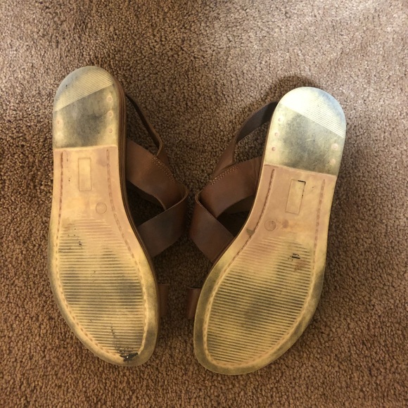 Bella Vita Brown Leather Sandals made in Italy - Picture 3 of 3